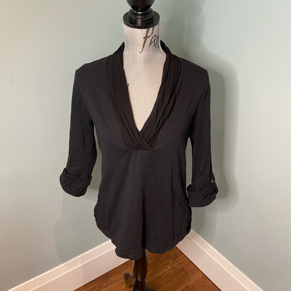 Anthro Deletta Black Mecene Top, M - Picture 5 of 14